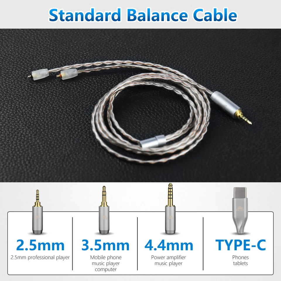 OKCSC Balanced Earphone Cable for IPX T2 LINUM ETYMOTIC EVO UE