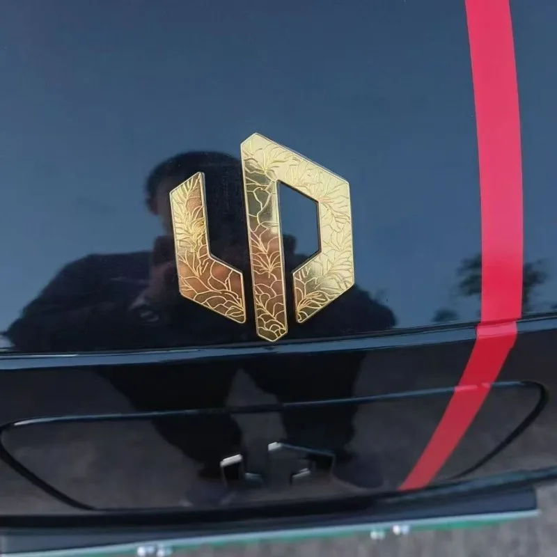 For Leapmotor B10 C10 C11 C16 D19 Car Badge Front Emblem Personalized Golden Metal 3D Badge Upgrade Modify Accessories