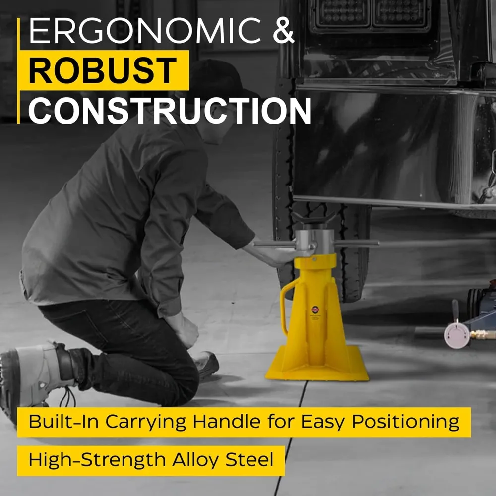 حامل مقبس لولبي دوار 20 طن شديد التحمل بسعة 40000 رطل لمعدات الشاحنات والمقطورات RVs