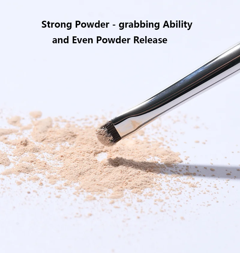 3 Stück Pony Hair Augen-Make-up-Pinsel – Eyeliner-Detaillierung, Misch- und Concealer-Pinsel mit Kupferhülsen für präzise Anwendungen