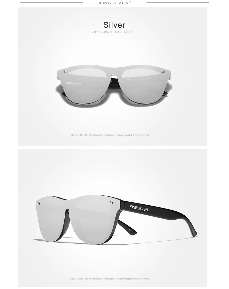 KINGSEVEN 2024 Neue Marke Design frauen Gläser TR90 Polarisierte Sonnenbrille Männer Retro Sonnenbrille Sonnenbrille Herren – Detail 11