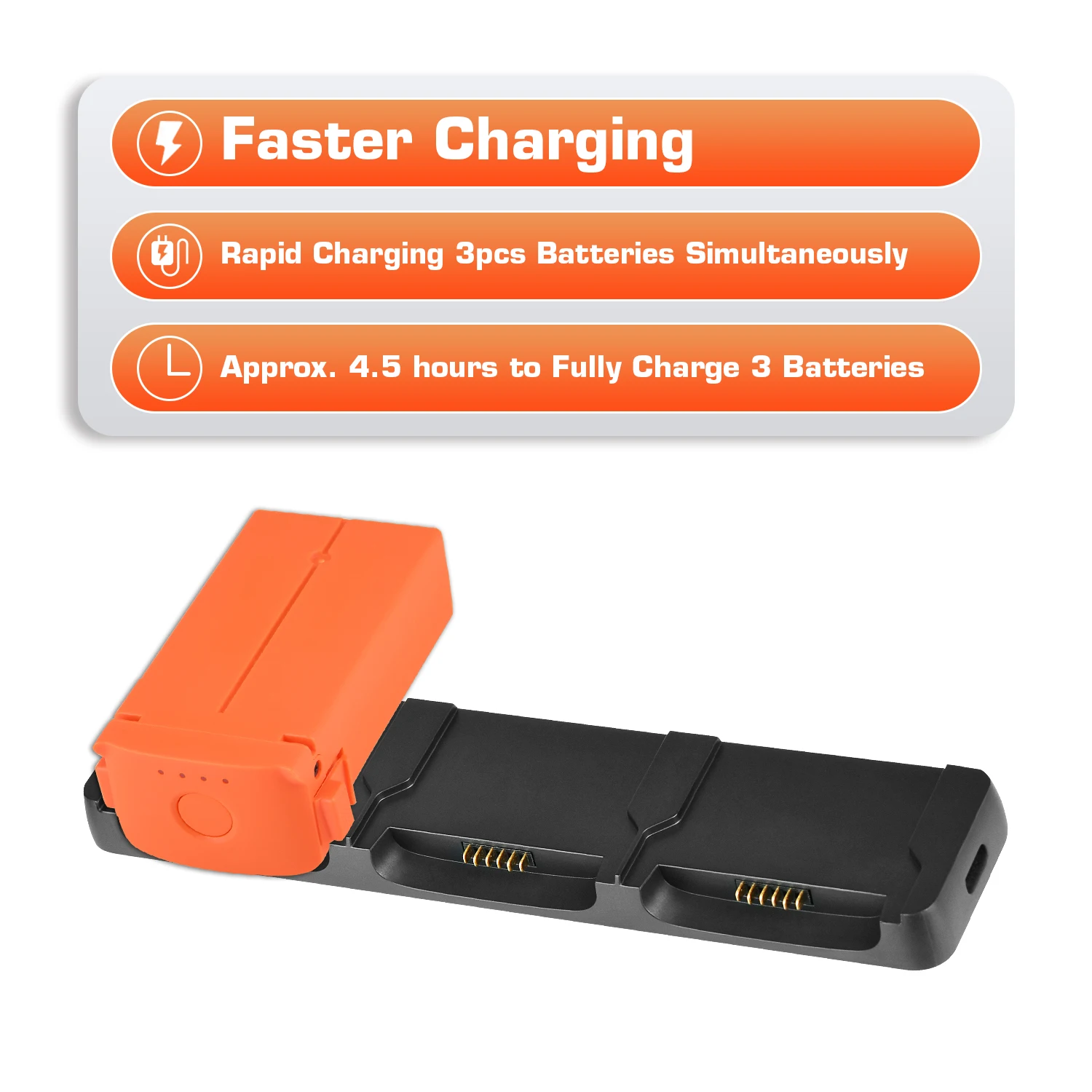 Autel Robotics Multi-Charger Camera Drone Battery Charging Hub Fully Charge 3 flight Batteries for EVO Nano Series in stock