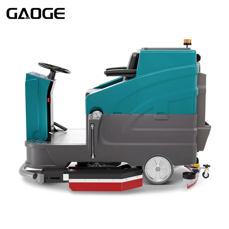 Industrial Floor Cleaning Machine 47.2in Commercial Floor Scrubber Dryer X96 Ride On Floor Dryer with Lead-acid battery85896Sqft