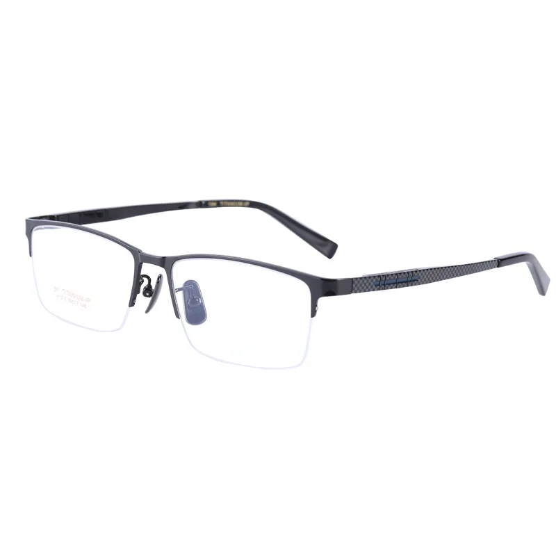 Mode Business Square Titan Halb brille Rahmen Myopie Brillen Männer Rezept progressive Linse Brillen Oculos 91073