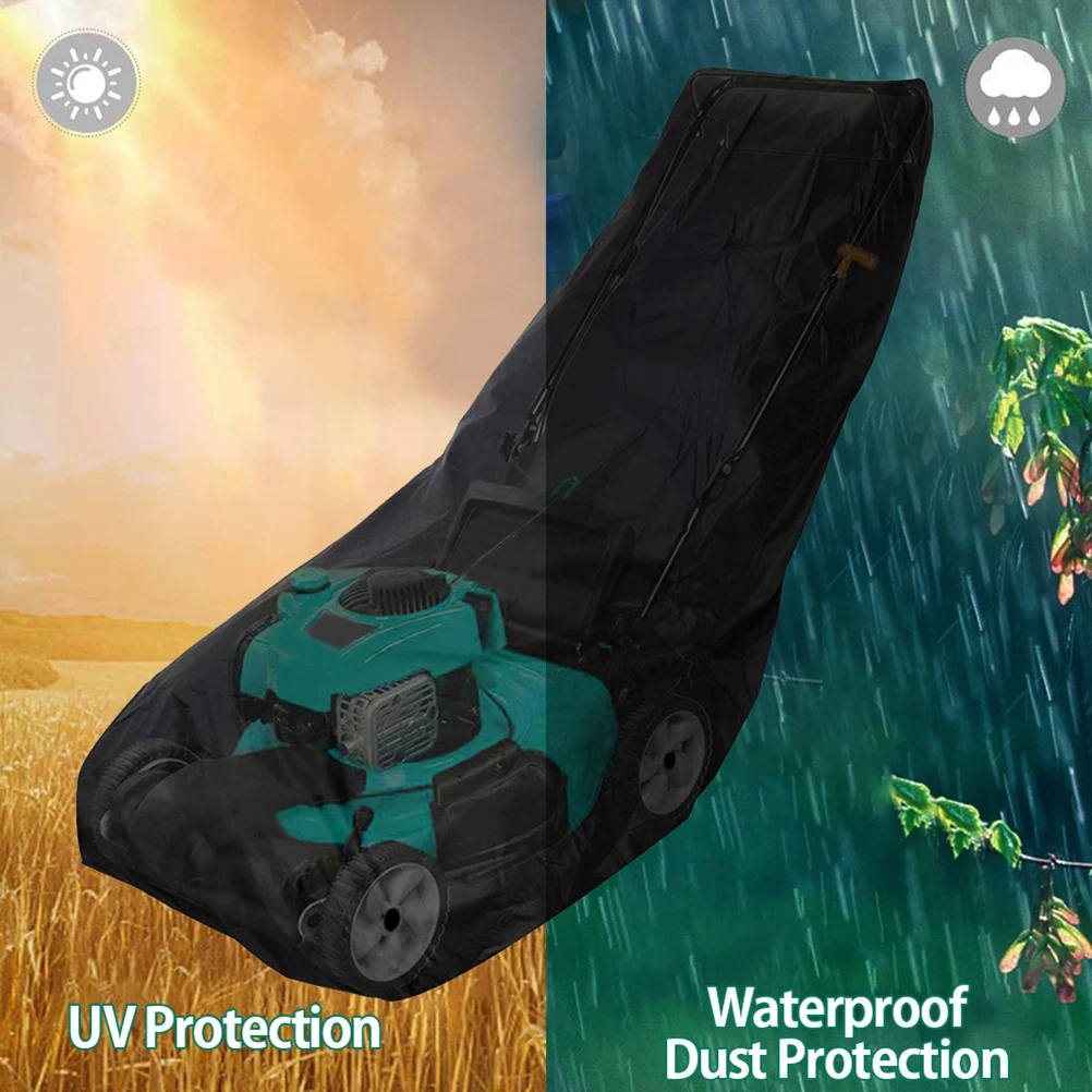 

Lawn Mower Cover Rainproof Sunproof Dustproof Durable Oxford Cloth Foldable Storage Universal Size Gas Electric Shears Outdoor