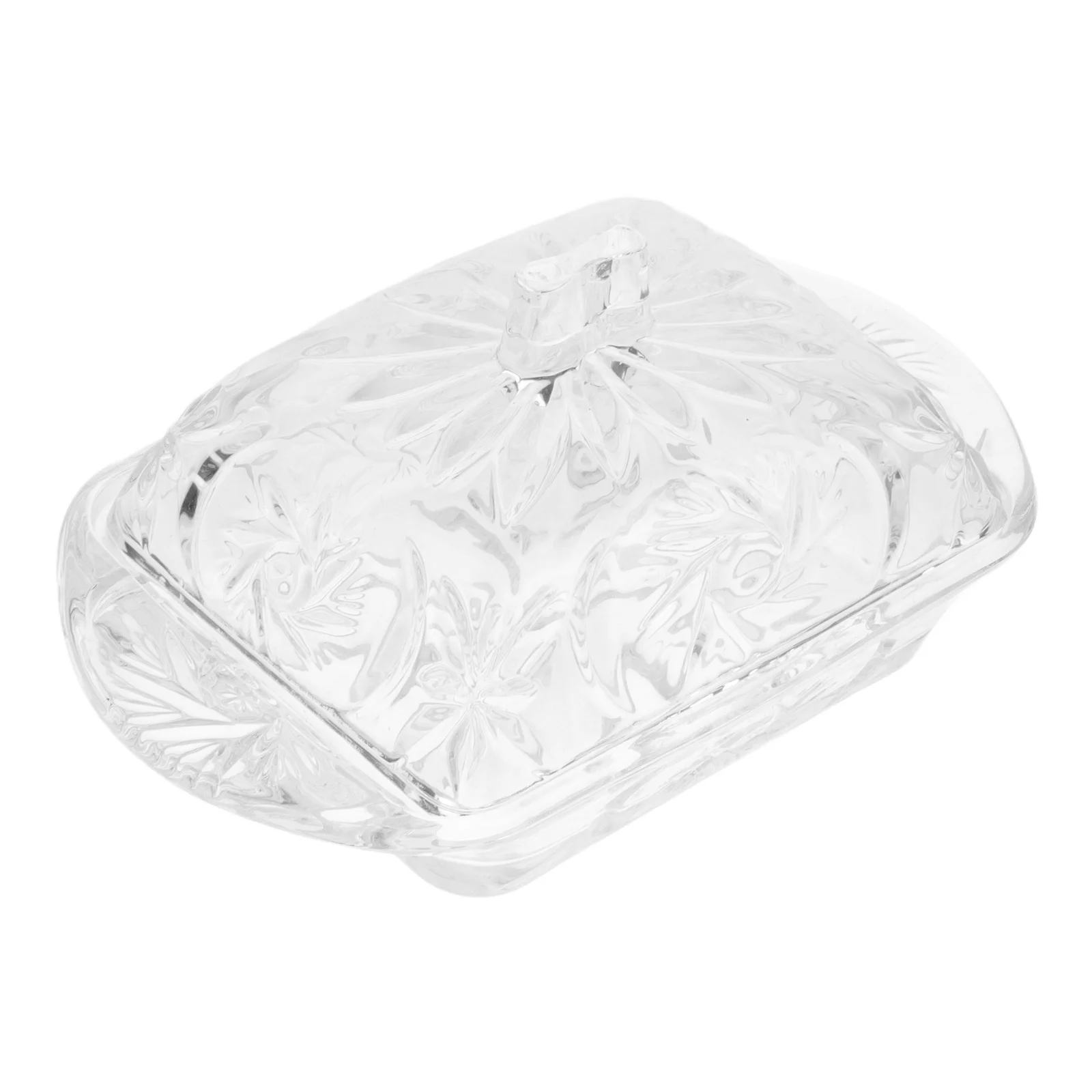 

Covered Butter Dish with Lid for Refrigerator Keeper Container Countertop Holder Storage