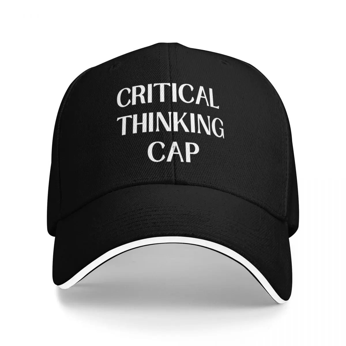 Funny Critical Thinking Cap Hat Intellectual Baseball Cap Mountaineering Beach Outing beach hat Women's Beach Visor Men's