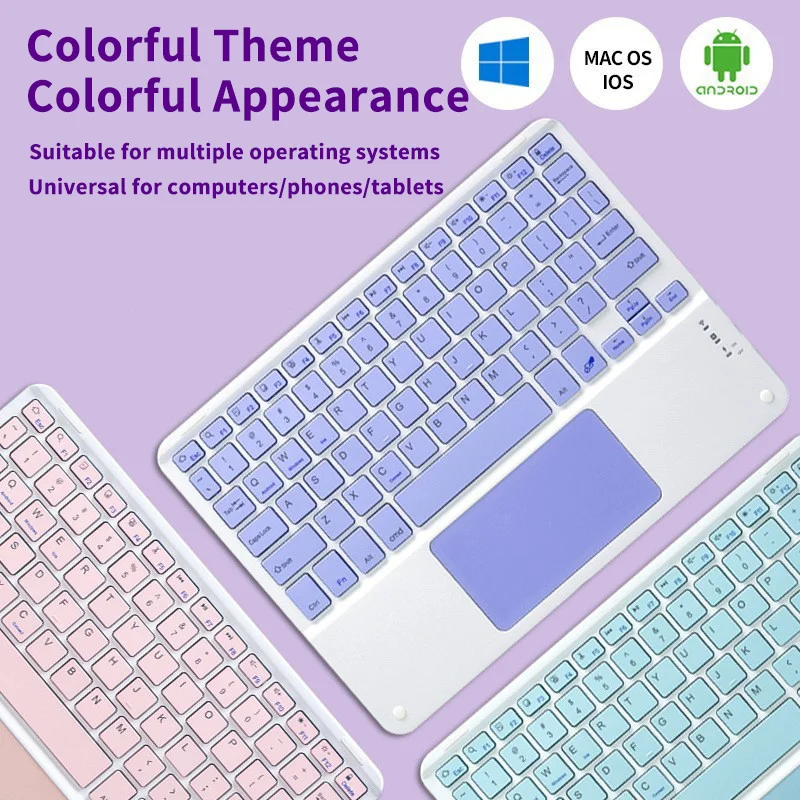 

Mini Bluetooth Keyboard Rechargeable Scissors Foot Chocolate Button Backlight Portable Tablet Keyboard