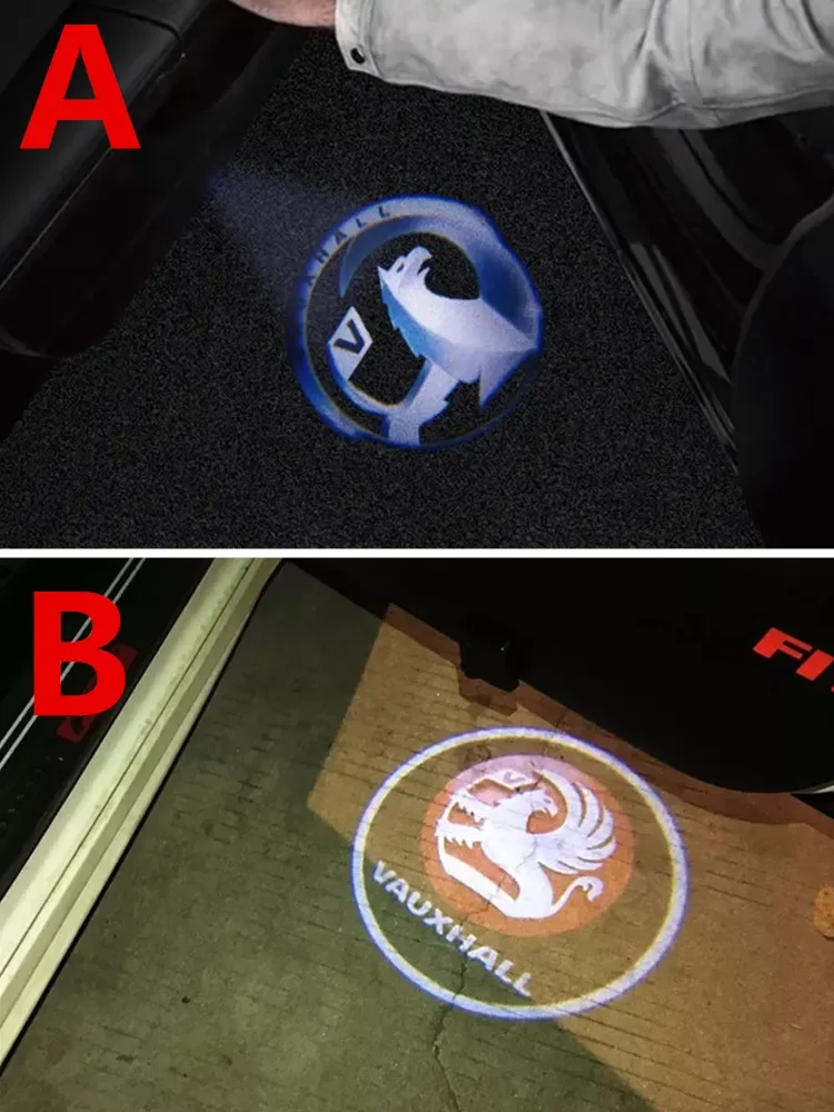 Car LED Door Welcome Logo Lights For VAUXHALL Mokka Corsa Astra Viva VXR8 Meriva Insignia Courtesy Projector Ghost Shadow Lamp