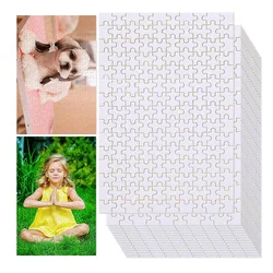 1/2Sets Blank Sublimation Puzzle DIY Blank Jigsaw Puzzle Heat Transfer Puzzle UV Panel Wedding Stickers