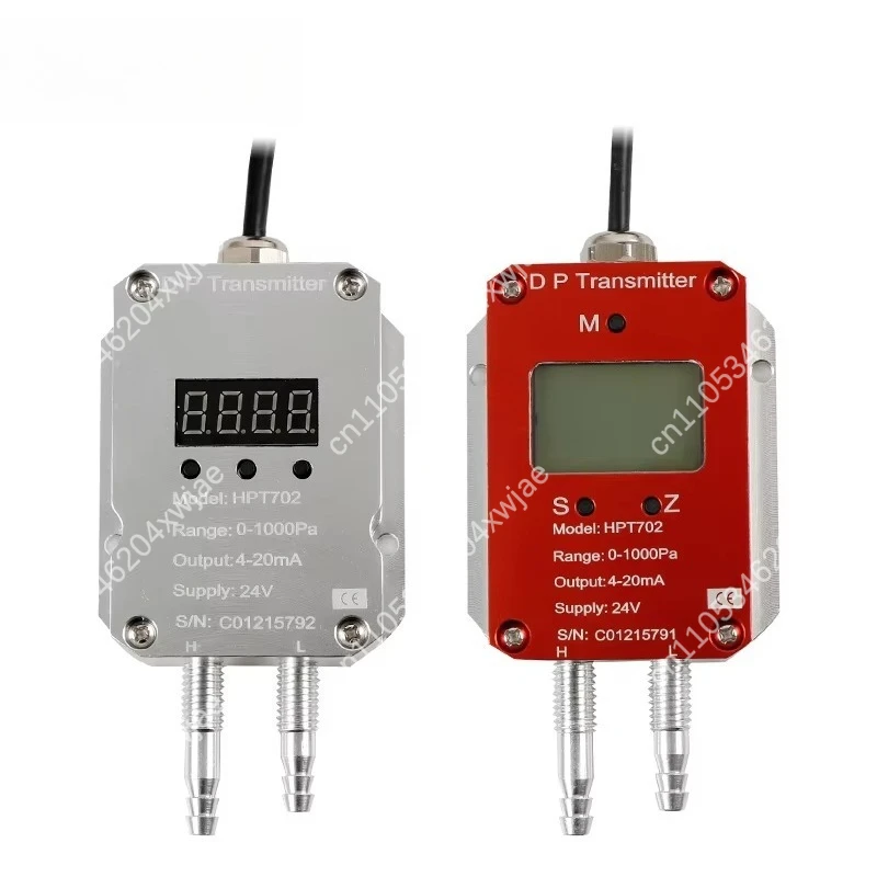 4-20mA HVAC Air Differential Pressure Sensor, High Accuracy Duct Filter Monitoring Transmitter for Building Automation