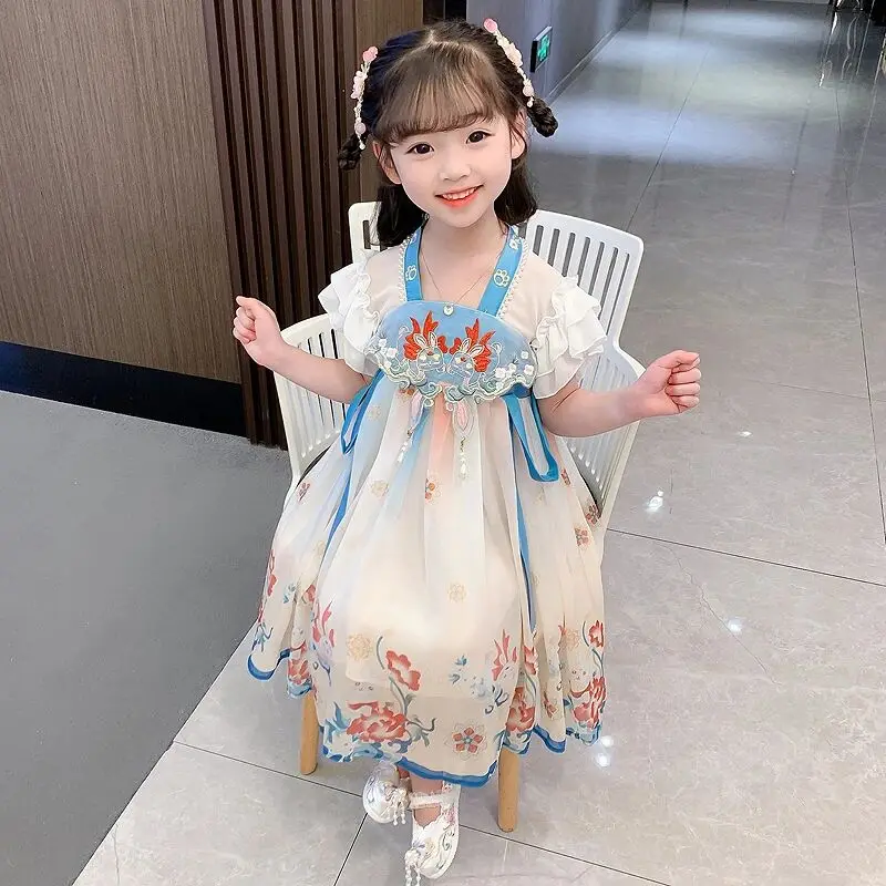 

Girls' Hanfu Summer Dress 2026 New Fashionable Children's Summer Dress Baby Girls' Summer Princess Dress