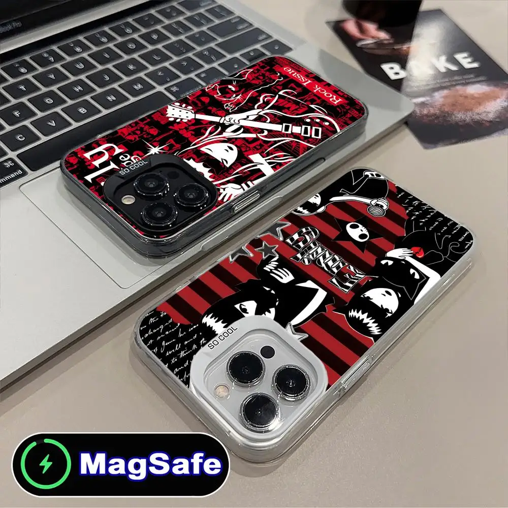 

Emily the Strange Translucent MagSafe Mobile Phone Case for iPhone 17 16 15 14 13 12 11 Air Pro Max Plus Colorful Cover