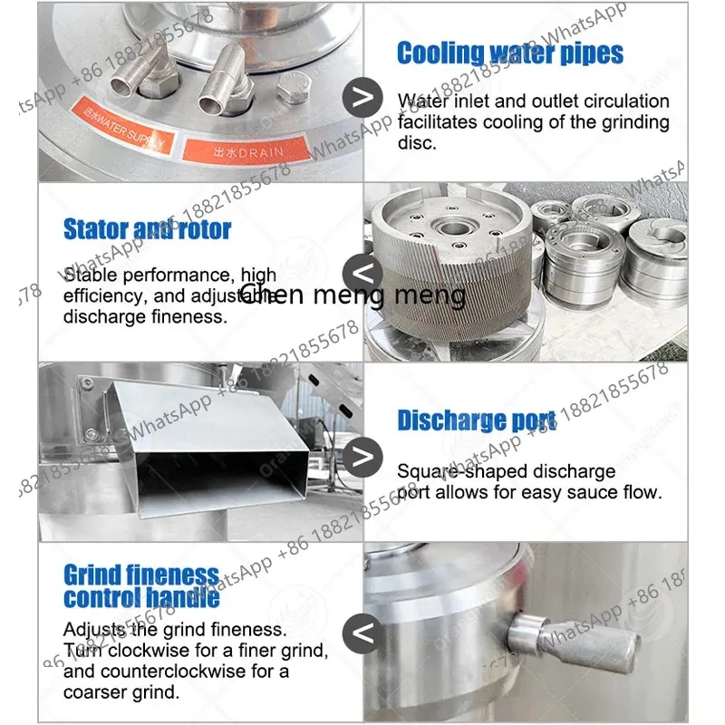 A55 متعددة الوظائف 300 كجم مطحنة غراء اللوز الصناعية الصغيرة ماكينة لب زبدة الفول السوداني للبيع