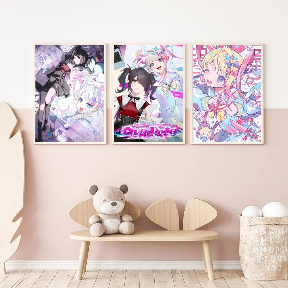 anime Needy Streamer Overload Poster Versatile HD Waterproof Wall Art Self-Adhesive Decor for Any Space Ideal Gift