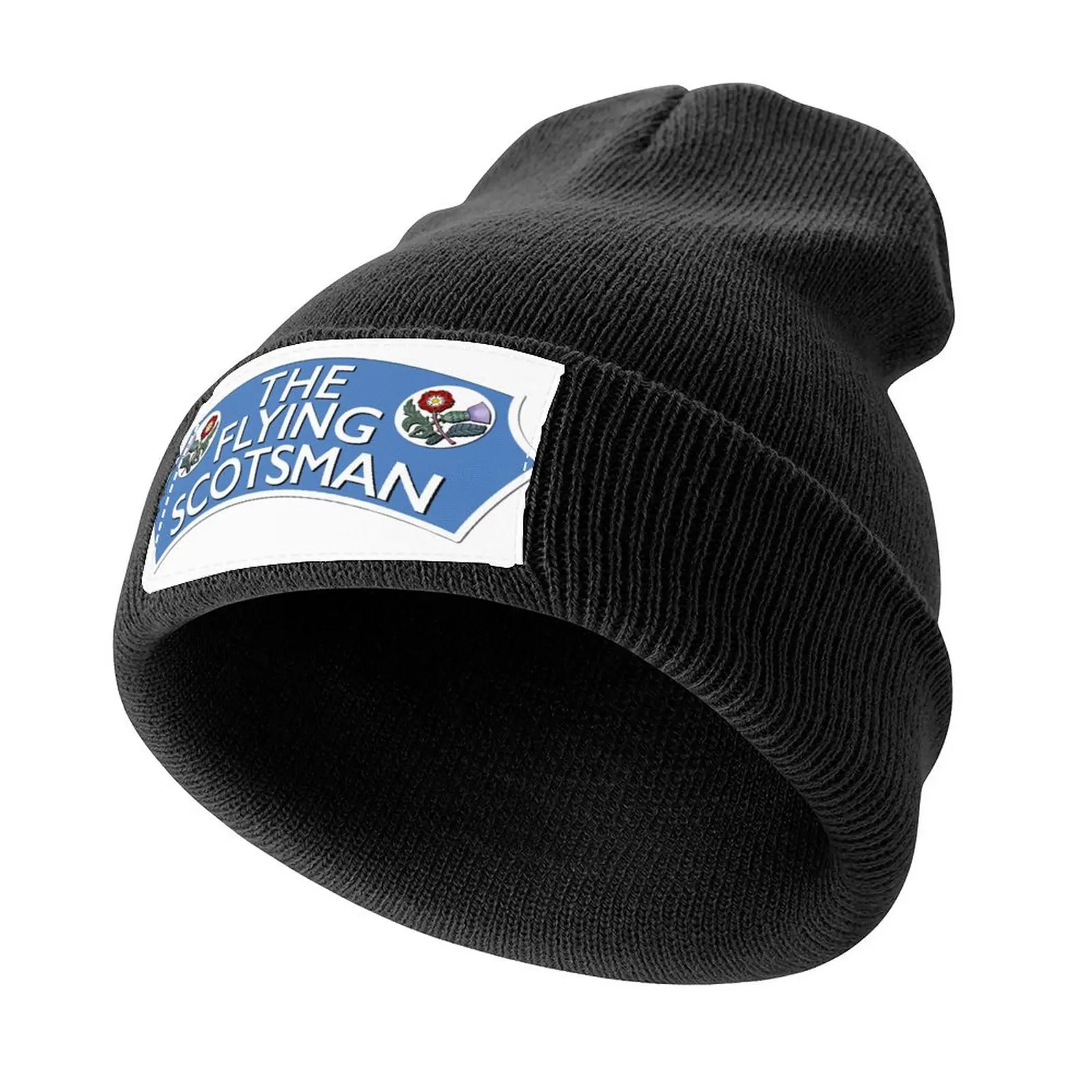 THE FLYING SCOTSMAN HEADBOARD Knitted Cap Luxury Man Hat Bobble Hat Boy Women's