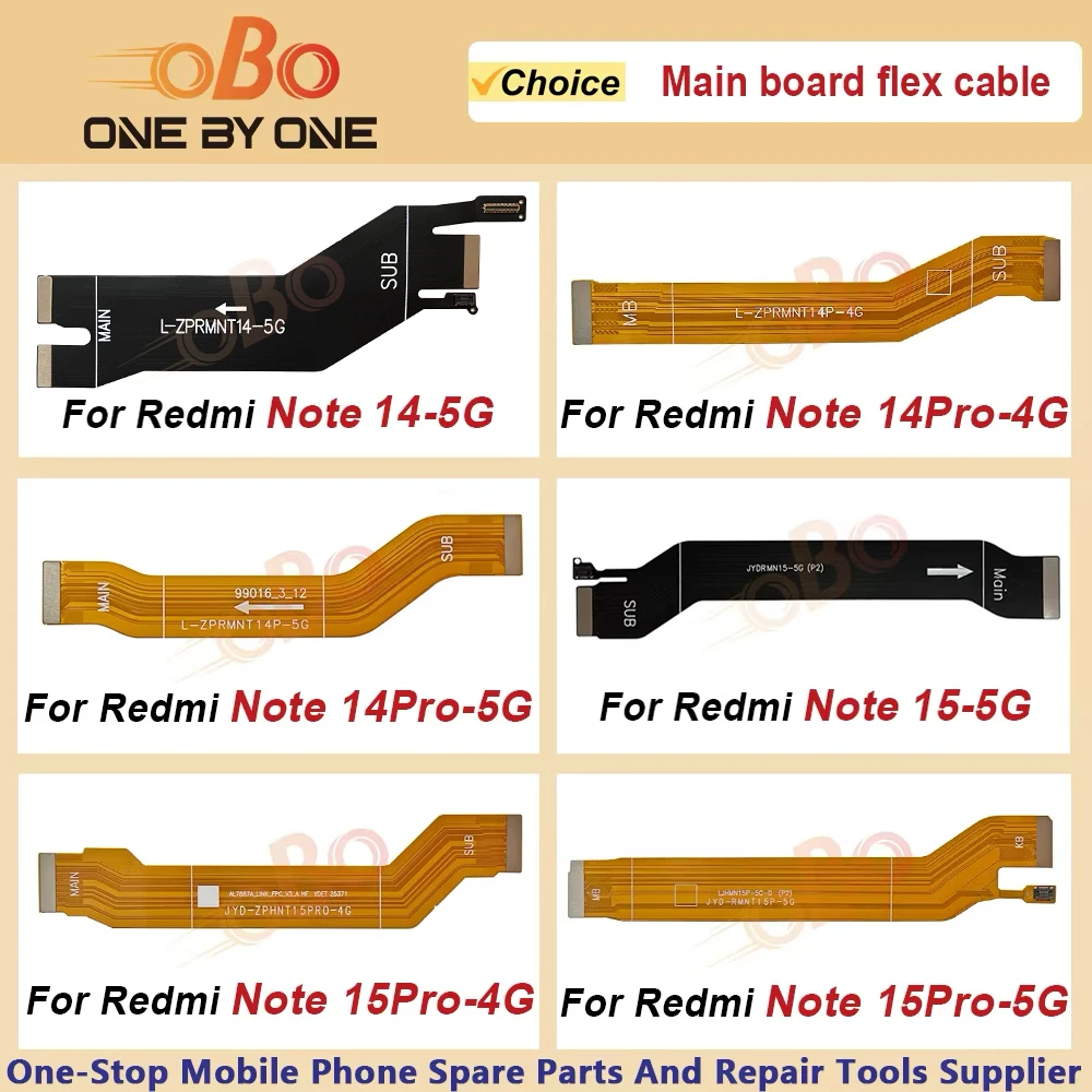 Motherboard Main Board Connector Ribbon Flex Cable for Redmi Note 14 15 PRO 4G Plus 5G Main Flex Cable Replacement Parts  (1PC)