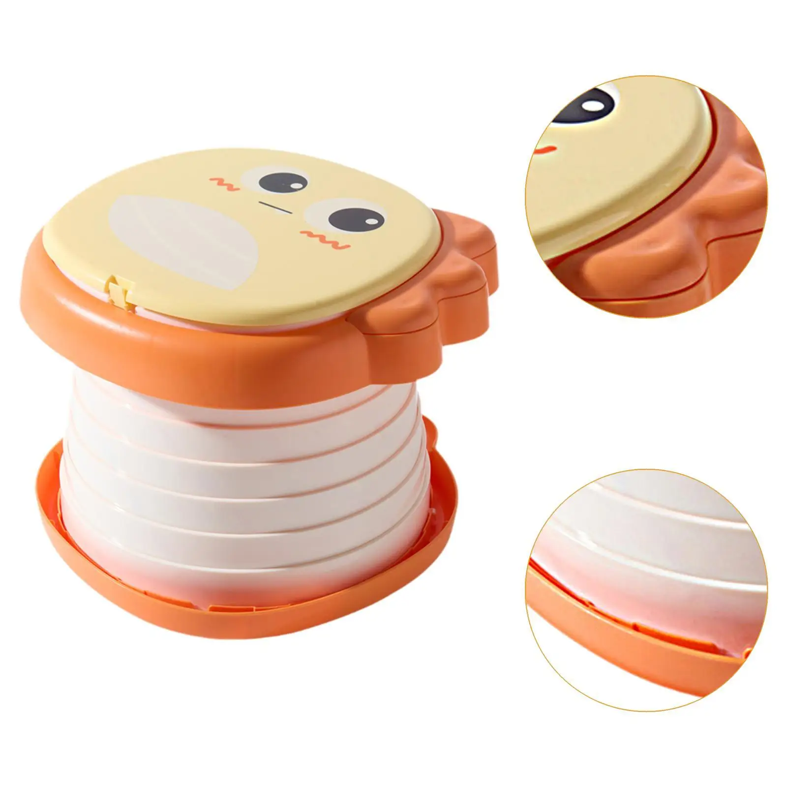 Vasino per bambini Sedile per vasino portatile da viaggio compatto pieghevole riutilizzabile Vasino per bambini per campeggio all'aperto Casa per neonati al coperto