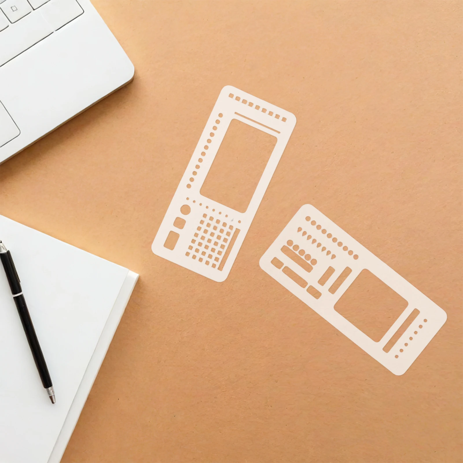 

3Sets Journal Stencils Planner Templates Reusable Designs Task Lists Daily Planning Scrapbook Compatible Dot Grid Journals