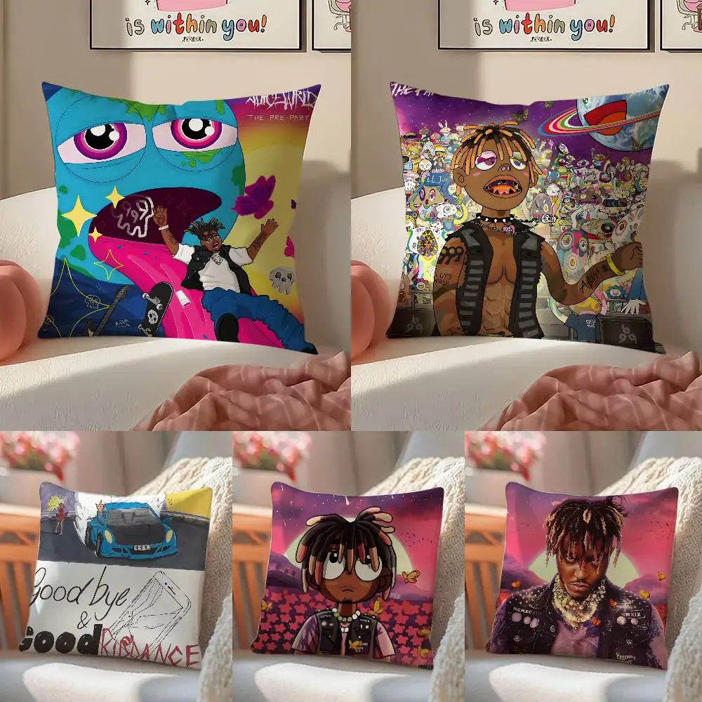 Singer J-Juice WRLD-MT The Party Never Ends Kissenbezug, bequemes Schlafsofa, seidig, elegant, unsichtbarer Reißverschluss, dekorativer Kissenbezug