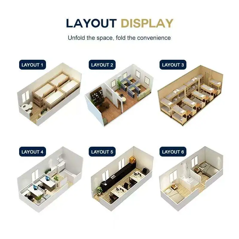 

Factory Price Container House Luxury Tiny Home Movable Foldable House Container Expandable Prefab Container House for Portugal