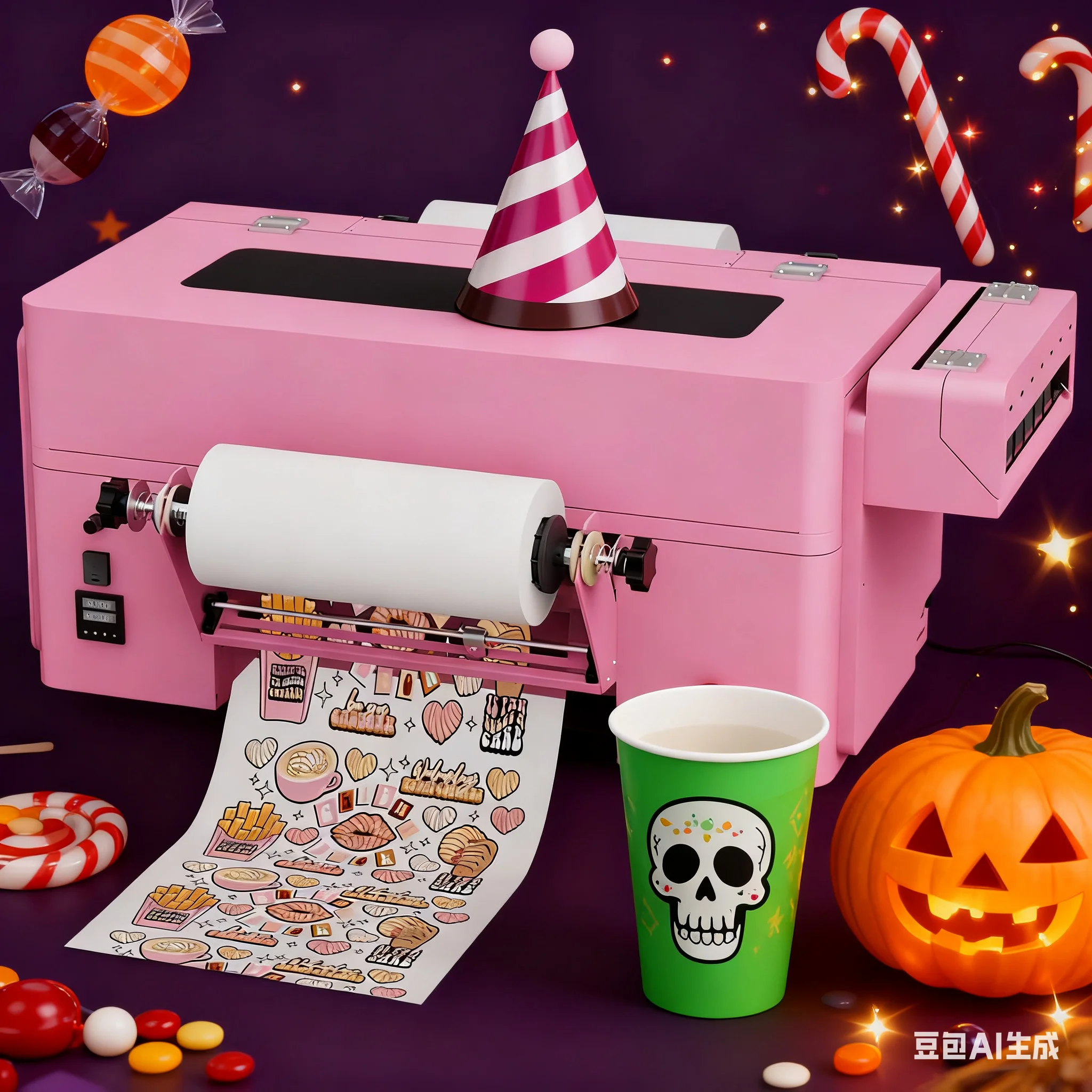 

Haolic Desktop Dtf Uv Inkjet Printers Sticker Maker Roll to Roll Label Printing Machine for Business Impresora A3 Color