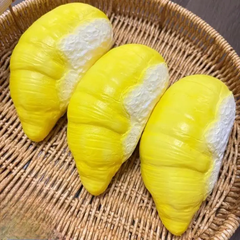 1Pcs Durian Slow Rising Soft Squeeze Toy Realistic Simulation Fruit Stress Relief Fidget Toys Decor Gift For Kids Adult