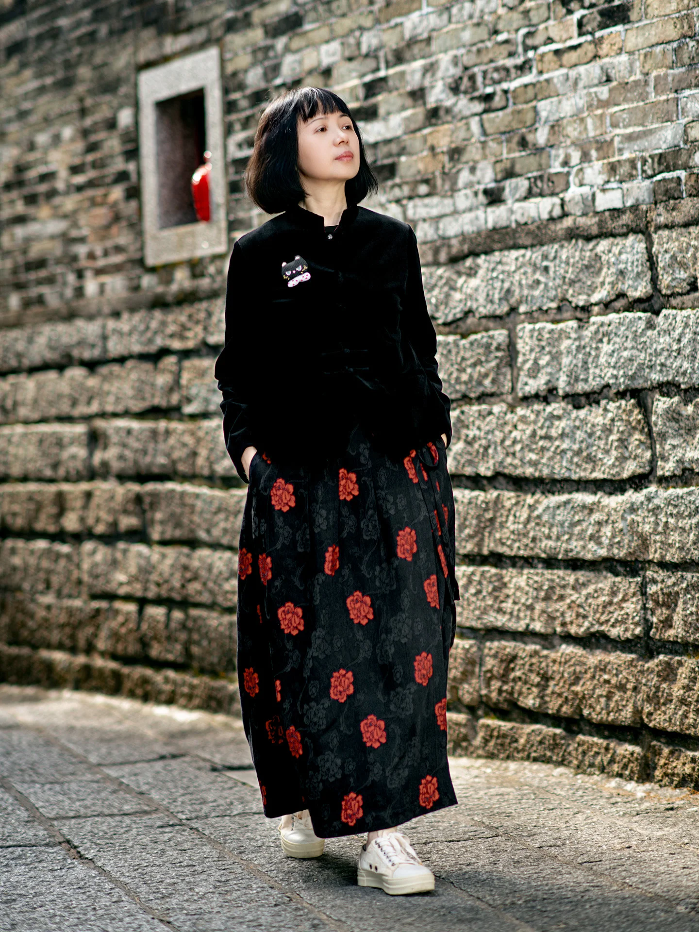 

Casual Cotton Linen Wrap Skirt A-Line Midi Skirt with Belt Spring Autumn Long One-Piece Gathered Skirt Women's Skirt