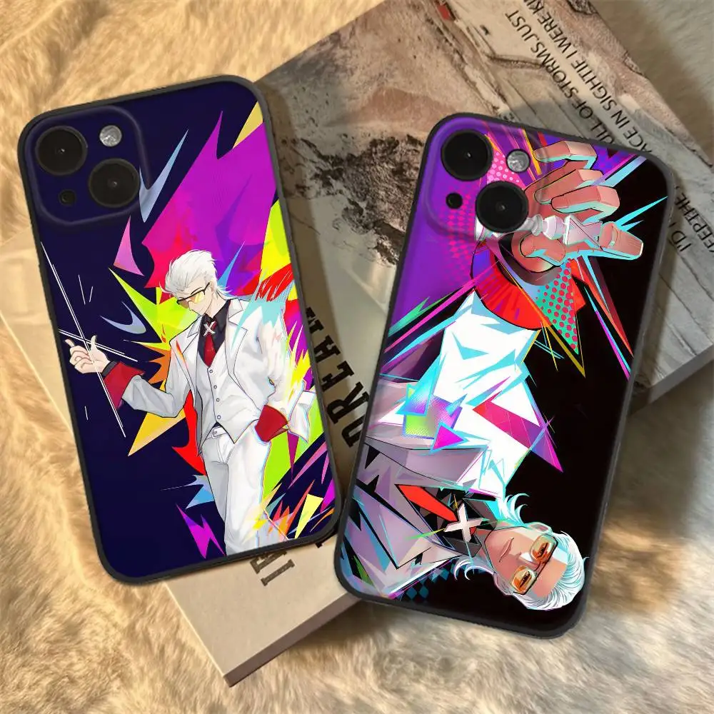 حافظة هاتف للرسوم المتحركة الصينية To Be Hero X لهاتف Apple iPhone 16,15,14,13,12,11,Pro,Max,Mini Wave Oil Back حافظة هاتف قصيرة