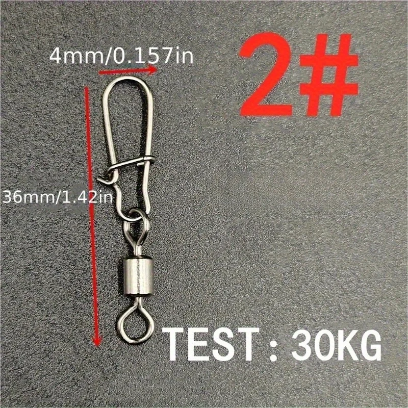 30/60PCS Fishing Gear, Pins, Figure-Of-Eight Rings, Lua Pin Connectors, American Swivel Rings, Fishing