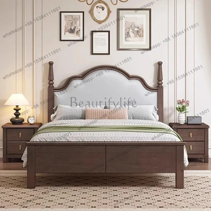 Girls Castle Bed Double Luxury Princess Modern Bedroom Floating Frame Massage Bed Sleeping Wooden Cama Solteiro Trendy Furniture