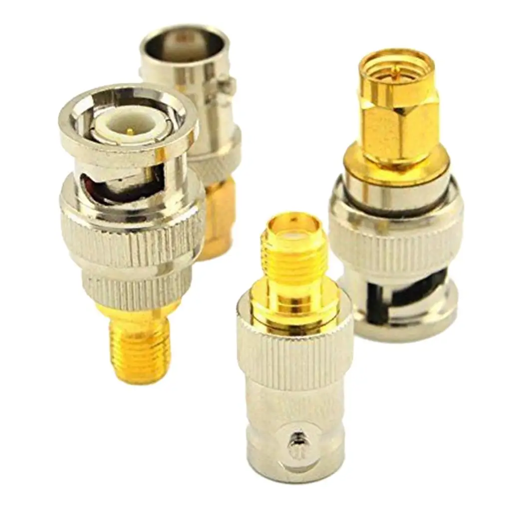 

4Set BNC To SMA Male Female RF Connector Adapter Test Converter