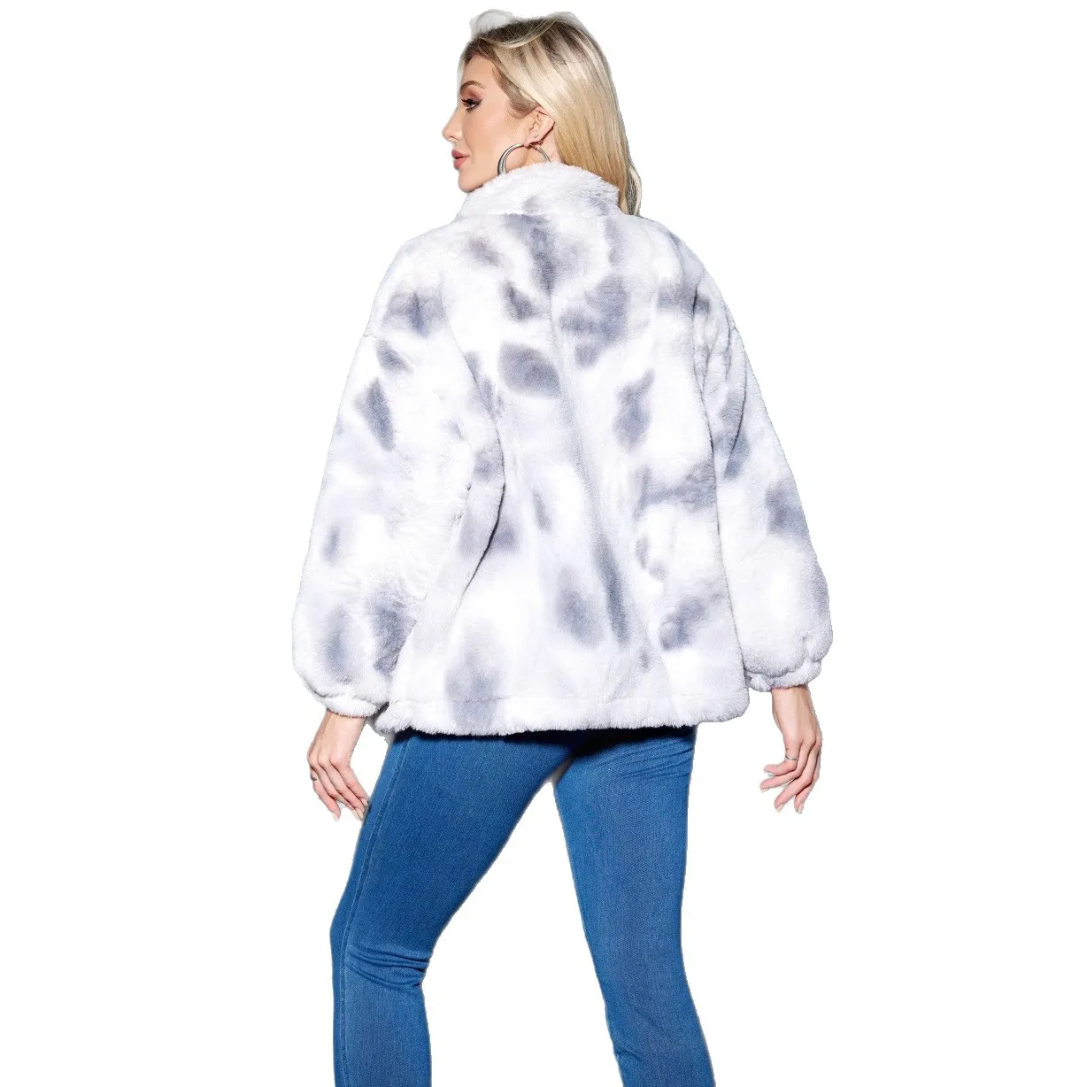 Europeo Americano Autunno Inverno Nuova Moda Donna Colletto alla coreana Manica lunga Elegante Lusso Casual Alla moda Cappotti in pelliccia sintetica Donna