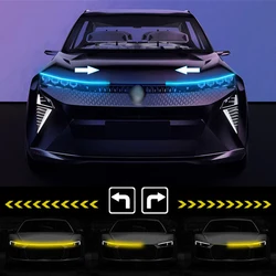 La più recente luce per cofano per Auto a LED con scansione degli indicatori di direzione che avvia luci di marcia diurna dinamiche DRL lampada per Ambinet decorativa automatica 12V