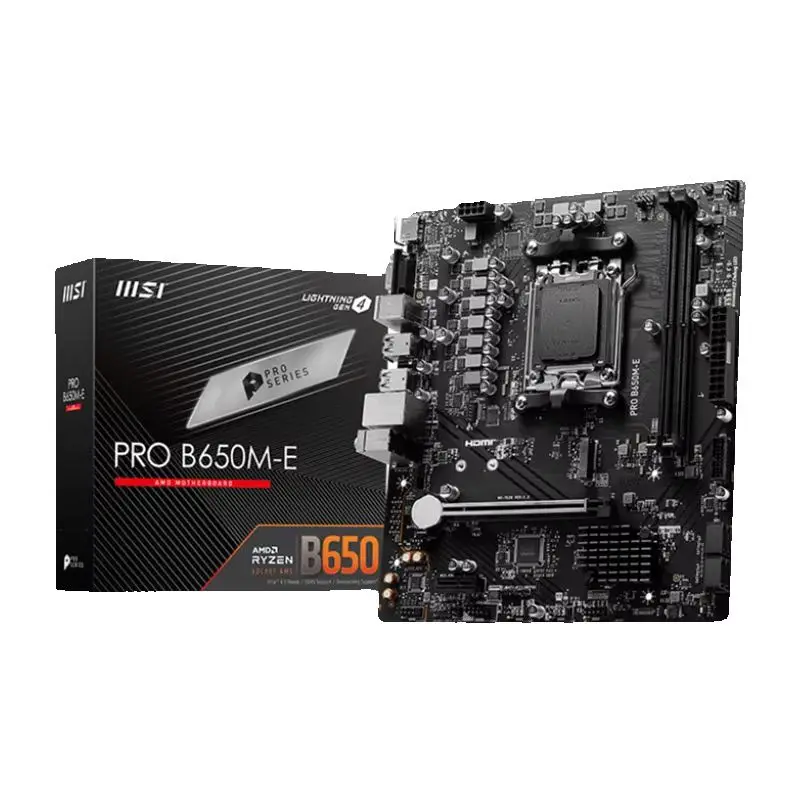 MSI PRO B650M-E New AMD B650 Supports 96GB AMD Ryzen ™ motherboard Socket AM5