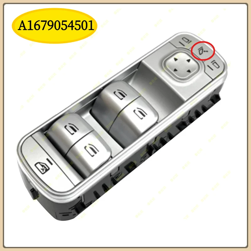 

A1679054501 Power Window Switch for Mercedes Benz W167 W463 G350 GLS6000 GLE450 G63 GLE53 AMG 2019- 2023 Driver Switch