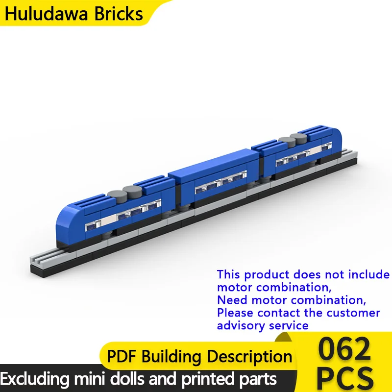 City Car Model MOC Building Bricks Micro Shuttle Express Train Modular Technology Children Holiday Gifts Assemble Toys Suit