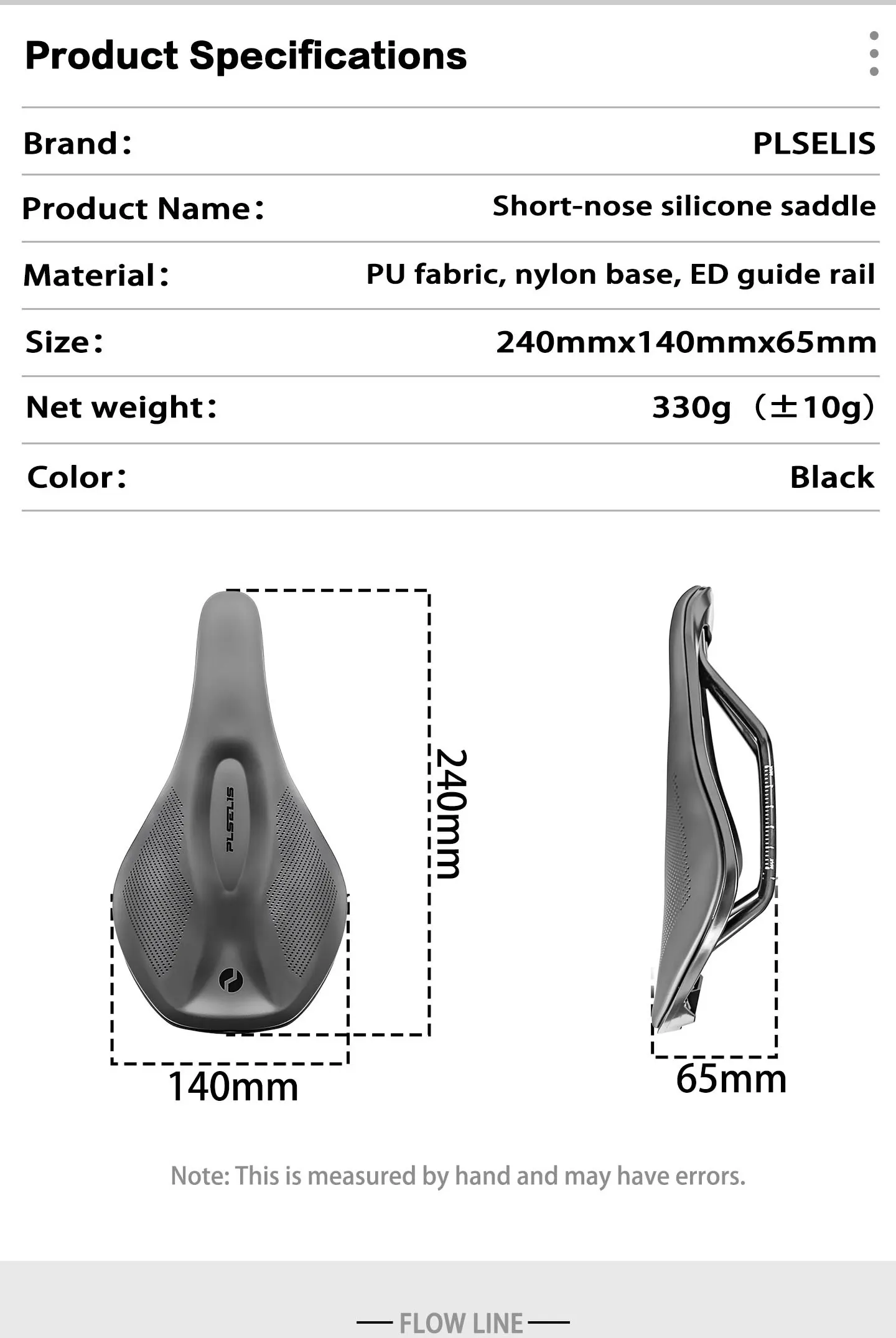 Plselis Mountainbike-Sattel, Fahrradkissen, weich und bequem, wasserdicht, speziell für Mountainbikes. – Detail 3