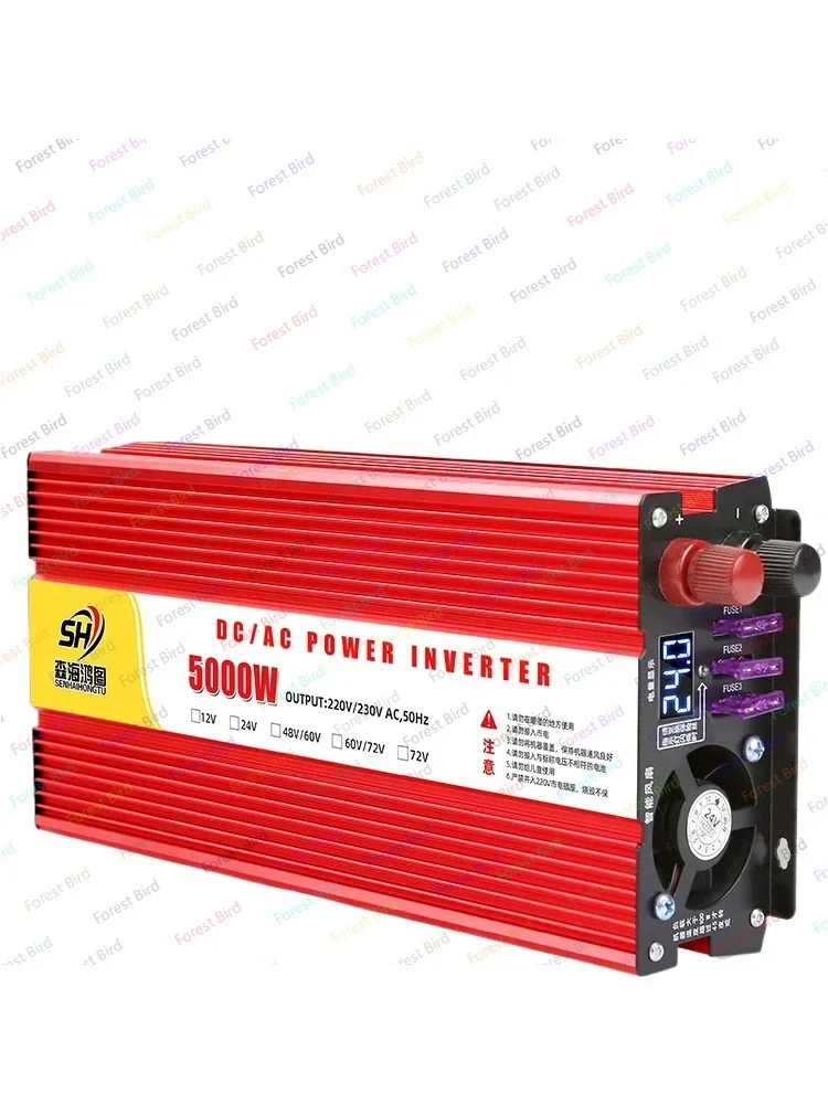 Inverter 12v24v48v to 220v car household high power 3000w battery pure sine wave converter