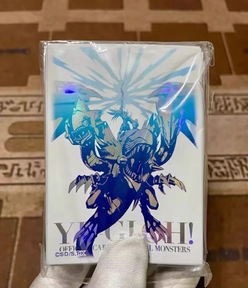 15 protège-cartes officiels Yu-Gi-Oh KONAMI Knight Blue Eyes Strength in Unity pour collection de cartes de duel