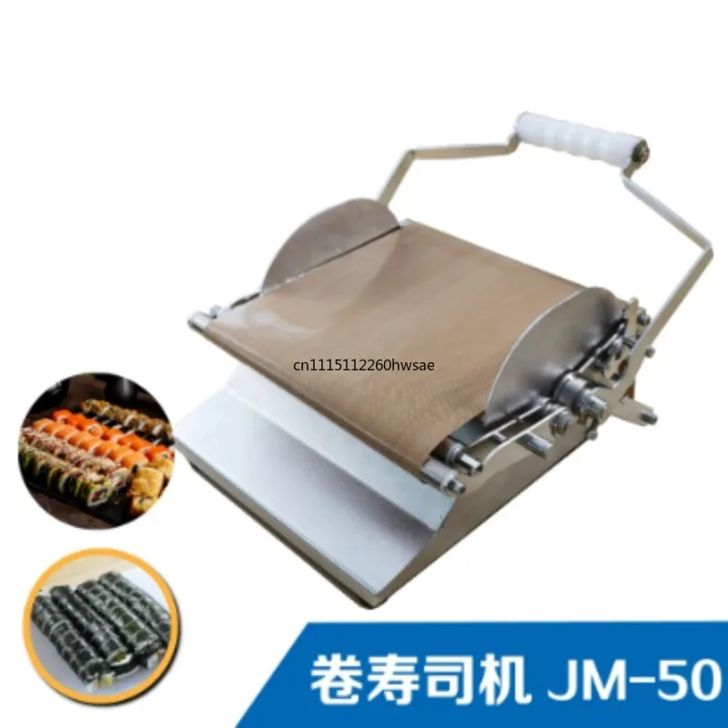 Manual Round Sushi Roller All Stainless Steel Commercial Sushi Forming Mold Kimbap Making Tool For Small Shop