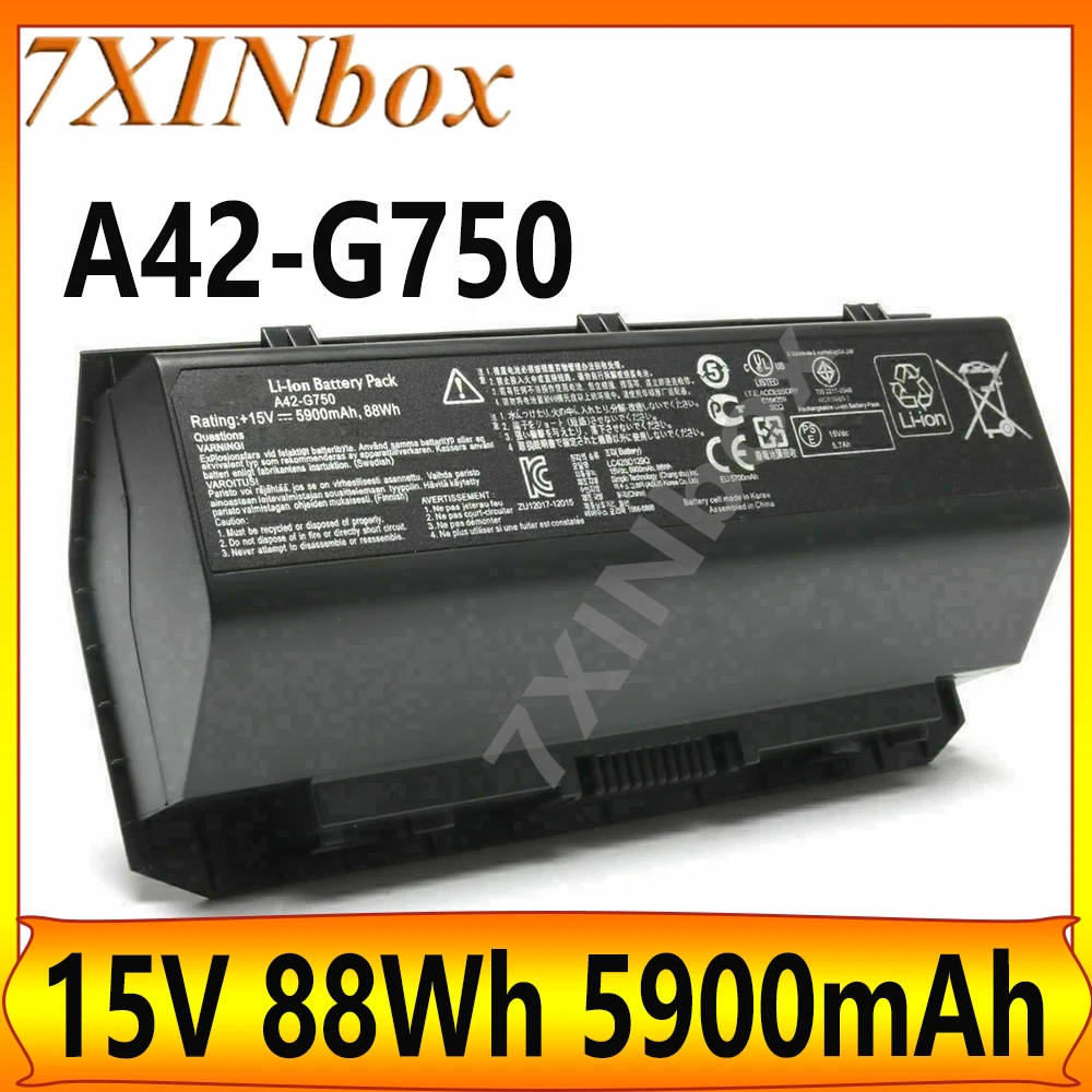 

Аккумулятор для ноутбука 7XINbox A42-G750 88Wh 15V для серии Asus ROG G750 G750JM G750JS G750J G750JW G750JH G750JX G750JZ