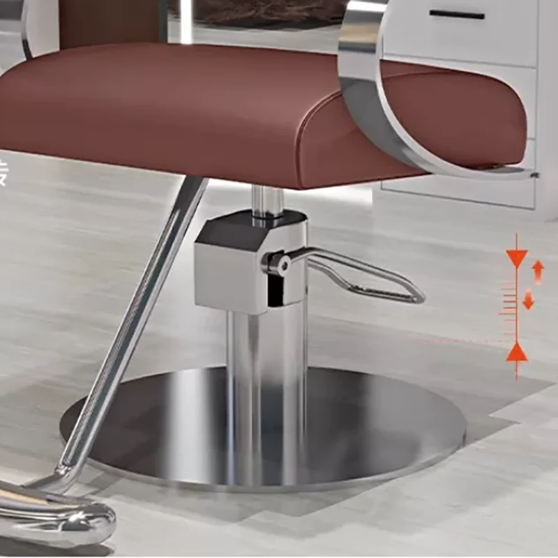 Premium Classic Barber Chair Adjustable Design Swivel Specialty Barber Chair Elegant Modern Cadeira Barbeiro Salon Furniture 4