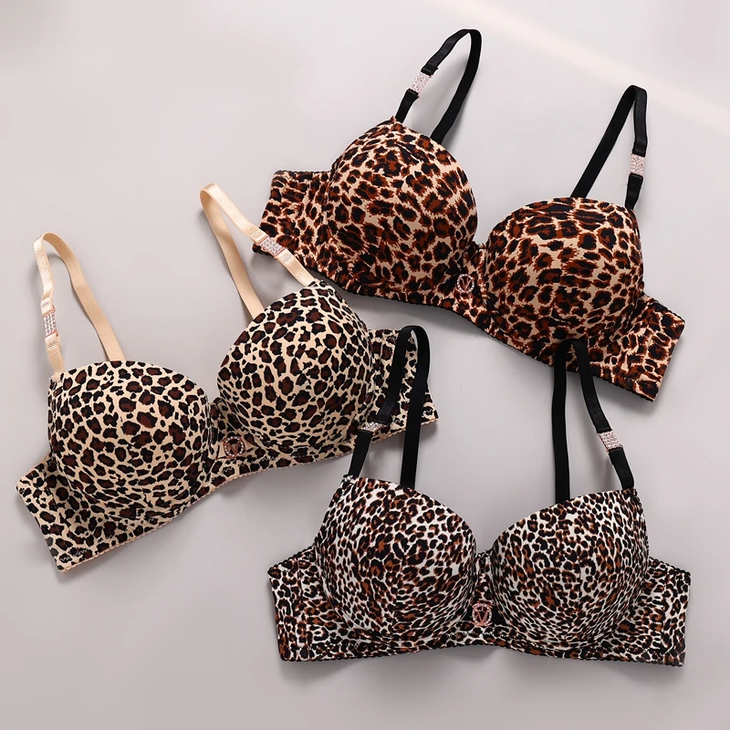 2024 New Sexy Rhinestone Underwear For Women Push Up Bra Sets Seamless Khaki Beige Black Female Lingerie