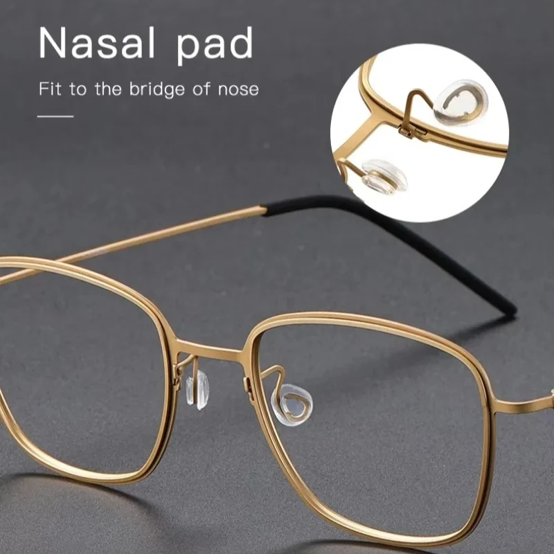 2026 Trend New Golden Pure Titanium Eyeglass Frame - Comfortable, Lightweight, Durable and Scratch-resistant Suitable