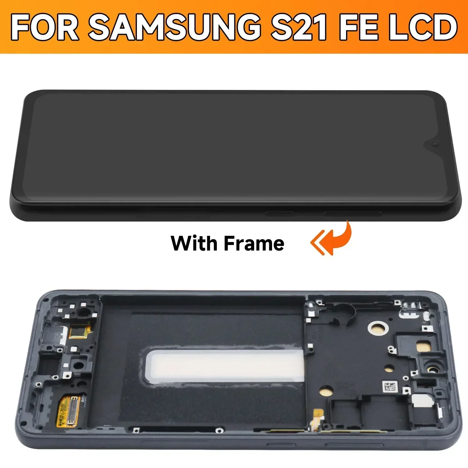 S21 FE 5G For Samsung 6.4\'\'For AMOLED TFF S21FE 5G G990B G990U G990W LCD Display Touch Screen Digitizer Assembly Replacement