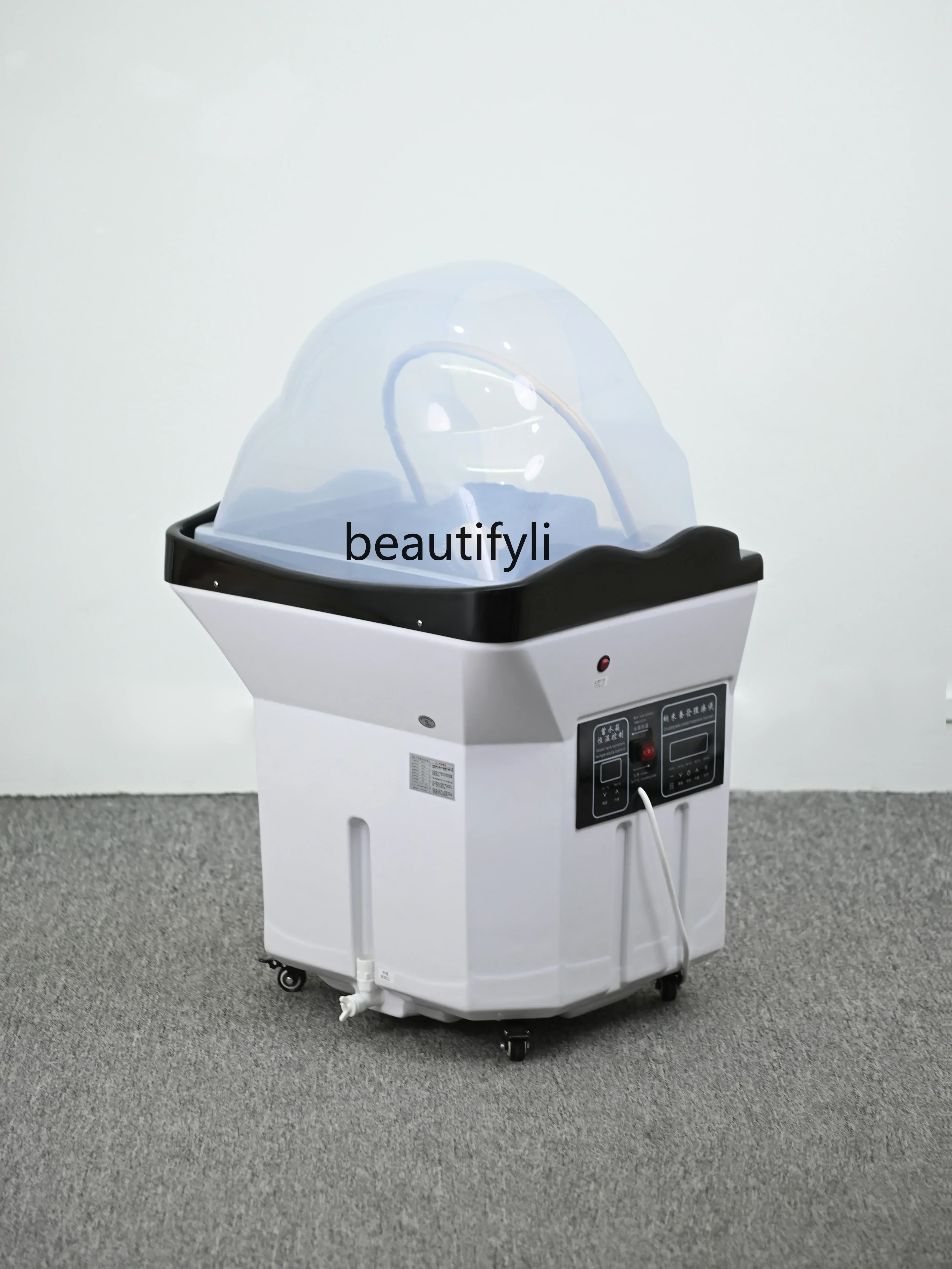 Head Therapy Shampoo Chair Beauty Salon Shampoo Can Move Shampoo Basin Water Circulation Fumigation