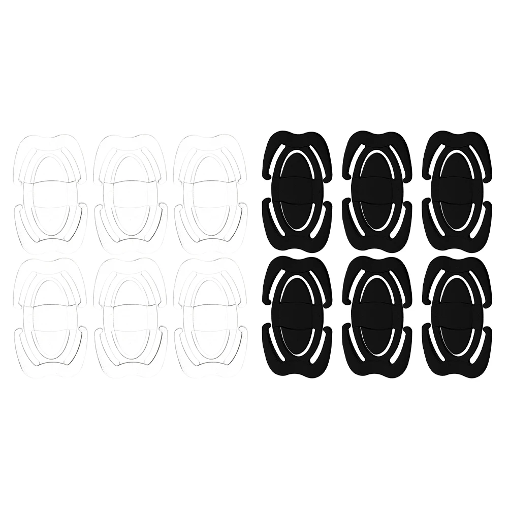 

12pcs Invisible Anti-Slip Secure Fit Transparent Strap Holder Hook For Sports Work Daily Wear Accessories Women'S Strap Clips