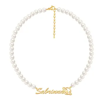 6 best sales 土星球形項鍊 - №5