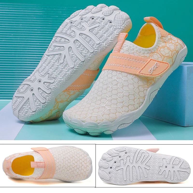 

Children Beach Aqua Shoes Boy Girl Barefoot Water Shoes Quick-Dry Drainage Diving Swim Sandals Kids Fishing Surf Wading Sneakers